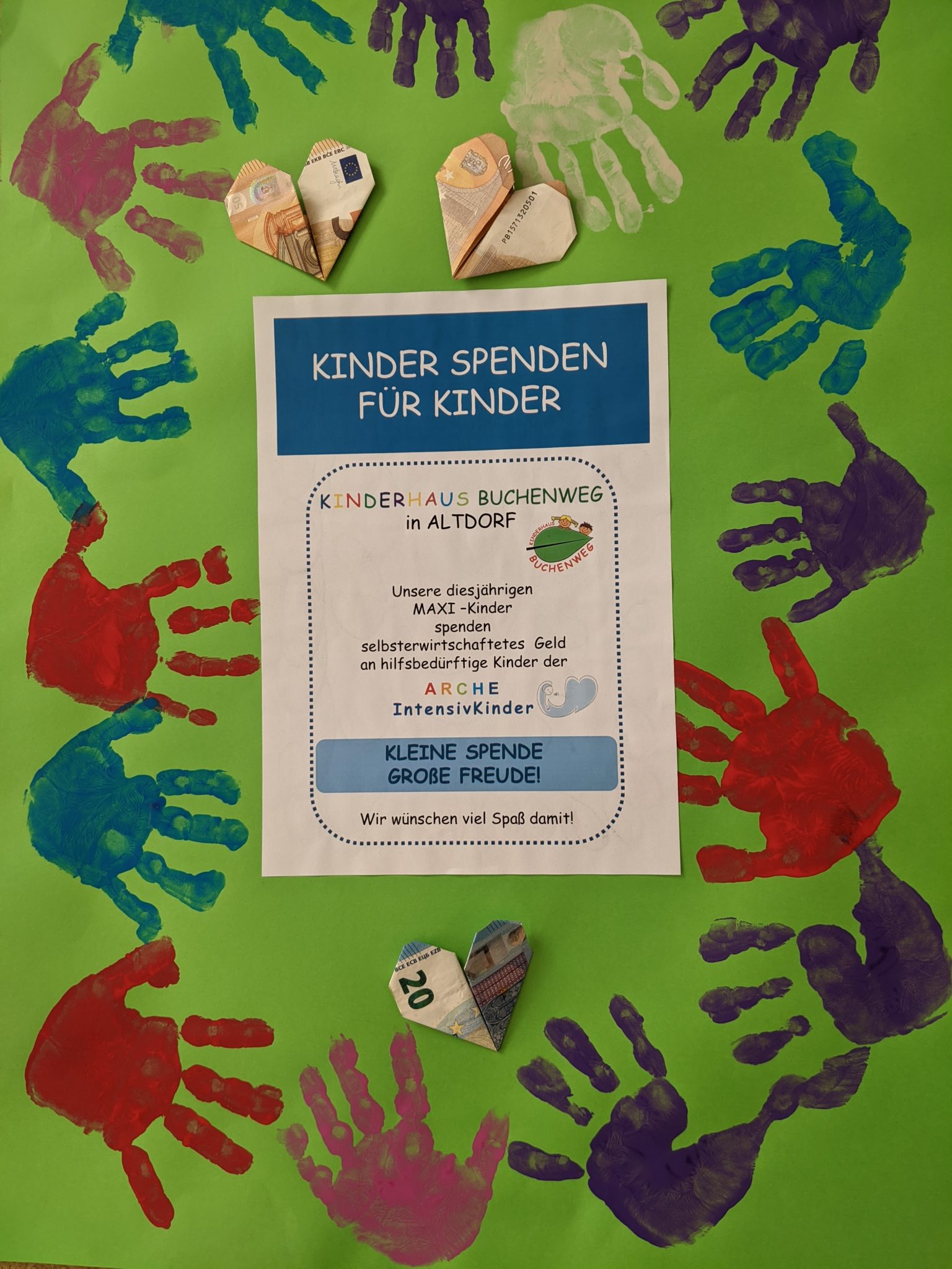Kinder spenden für Kinder Verein ARCHE Noah e.V.